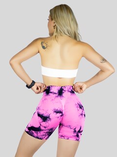 Foto 5 | Biker Short Mujer Stretch Shore Dama Sh-063 Rosa Chores Gym Talle Alto