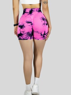 Foto 7 | Biker Short Mujer Stretch Shore Dama Sh-063 Rosa Chores Gym Talle Alto