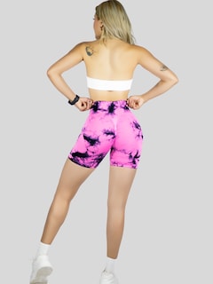 Foto 3 | Biker Short Mujer Stretch Shore Dama Sh-063 Rosa Chores Gym Talle Alto