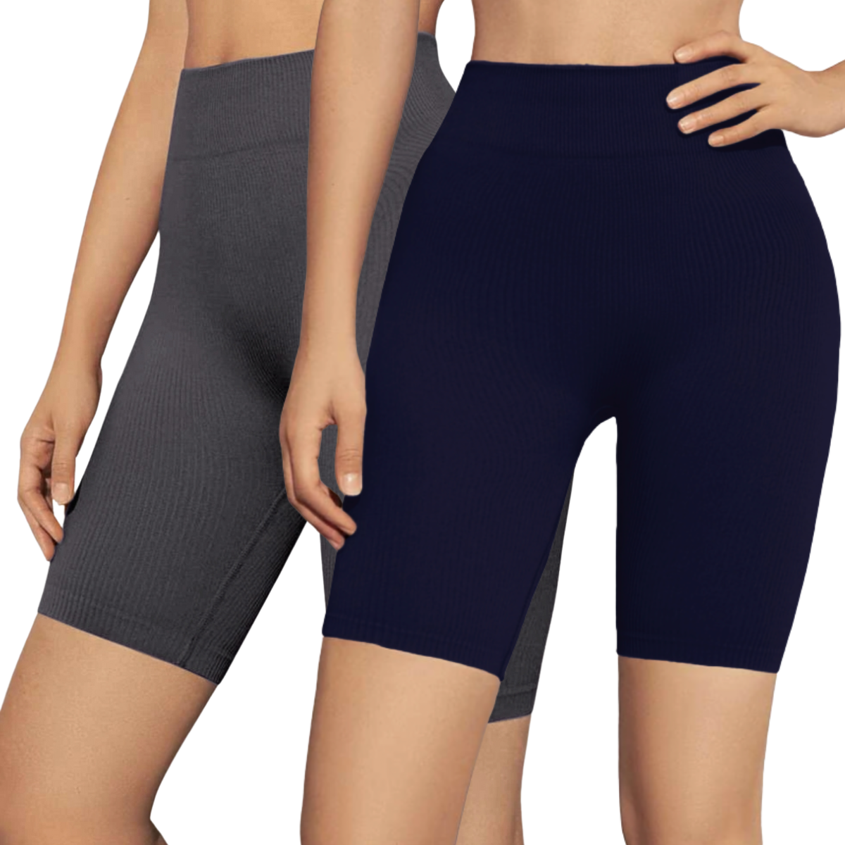 Foto 1 | Set De 2 Short Biker Mujer Shores Deportivos Sh-041-px2 Variedad De Colores Dama Chort Gym