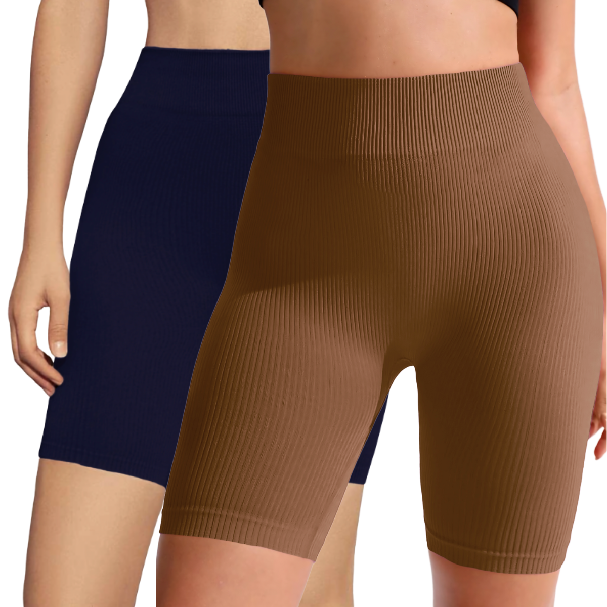 Foto 2 pulgar | Set De 2 Short Biker Mujer Shores Deportivos Sh-041-px2 Variedad De Colores Dama Chort Gym
