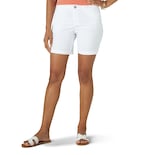 Pantalones Cortos Lee Legendary 7 Chino Para Mujer, Talla 12, Color Blanco - Venta Internacional.