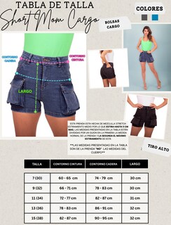 Foto 5 | Shorts Cintura Alta Bolsos Tipo Cargo De Mezclilla Stretch Casual Para Dama Pineda Jeans Negro Deslavado