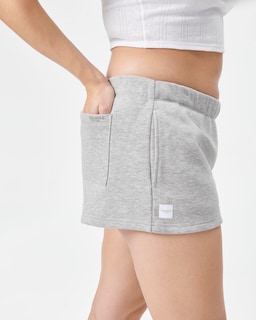 Foto 3 | Pantalones Cortos Florence By Mills Cozy Crush Para Mujer, Color Gris - Venta Internacional.