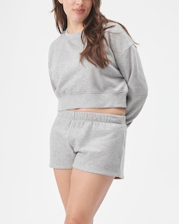 Foto 4 | Pantalones Cortos Florence By Mills Cozy Crush Para Mujer, Color Gris - Venta Internacional.