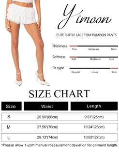 Foto 6 | Pantalones Cortos Bloomers Yimoon Lolita Con Volantes, Color Blanco Hada, Para Mujer - Venta Internacional.