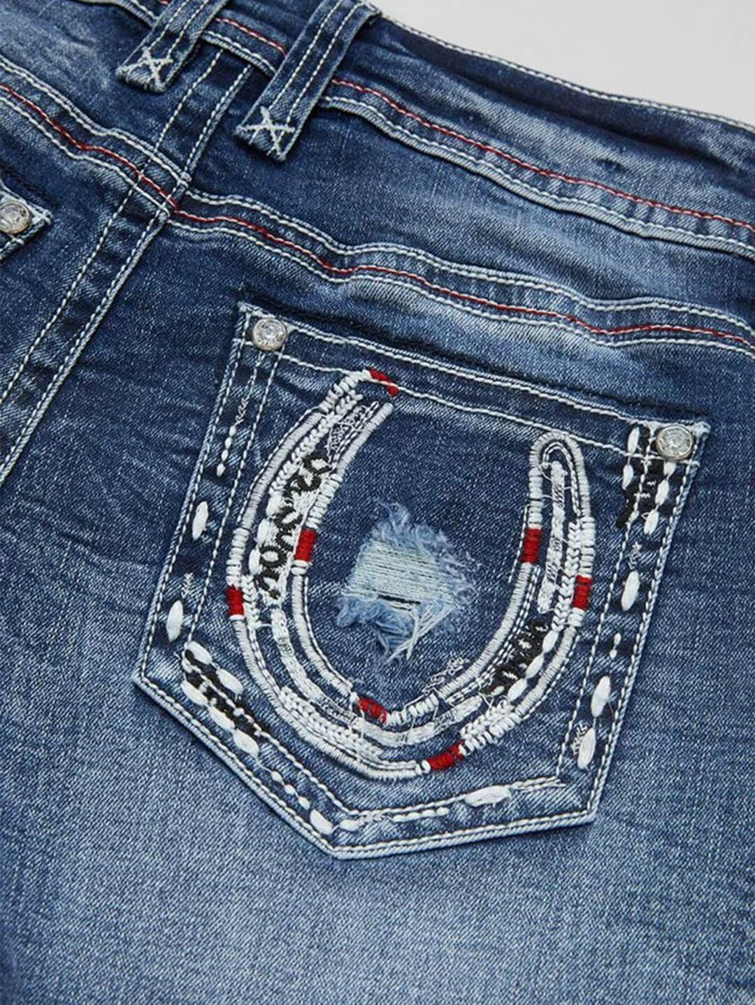 Foto 6 pulgar | Pantalones Cortos Vaqueros Elásticos Con Estampado De Flamencos Para Mujer, Color Azul Acero L - Venta Internacional.