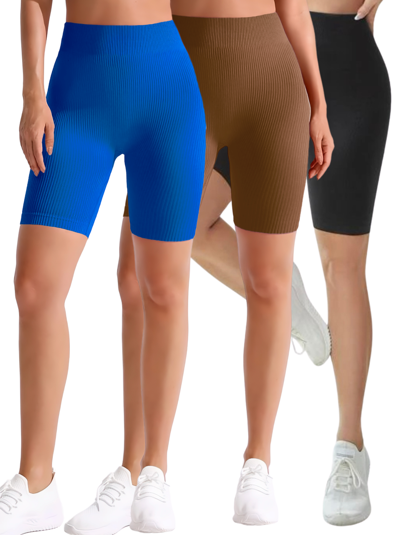 Foto 2 pulgar | Set De 3 Short Biker Mujer Shores Deportivos Sh-041-px3 Variedad De Colores Dama Chort Gym