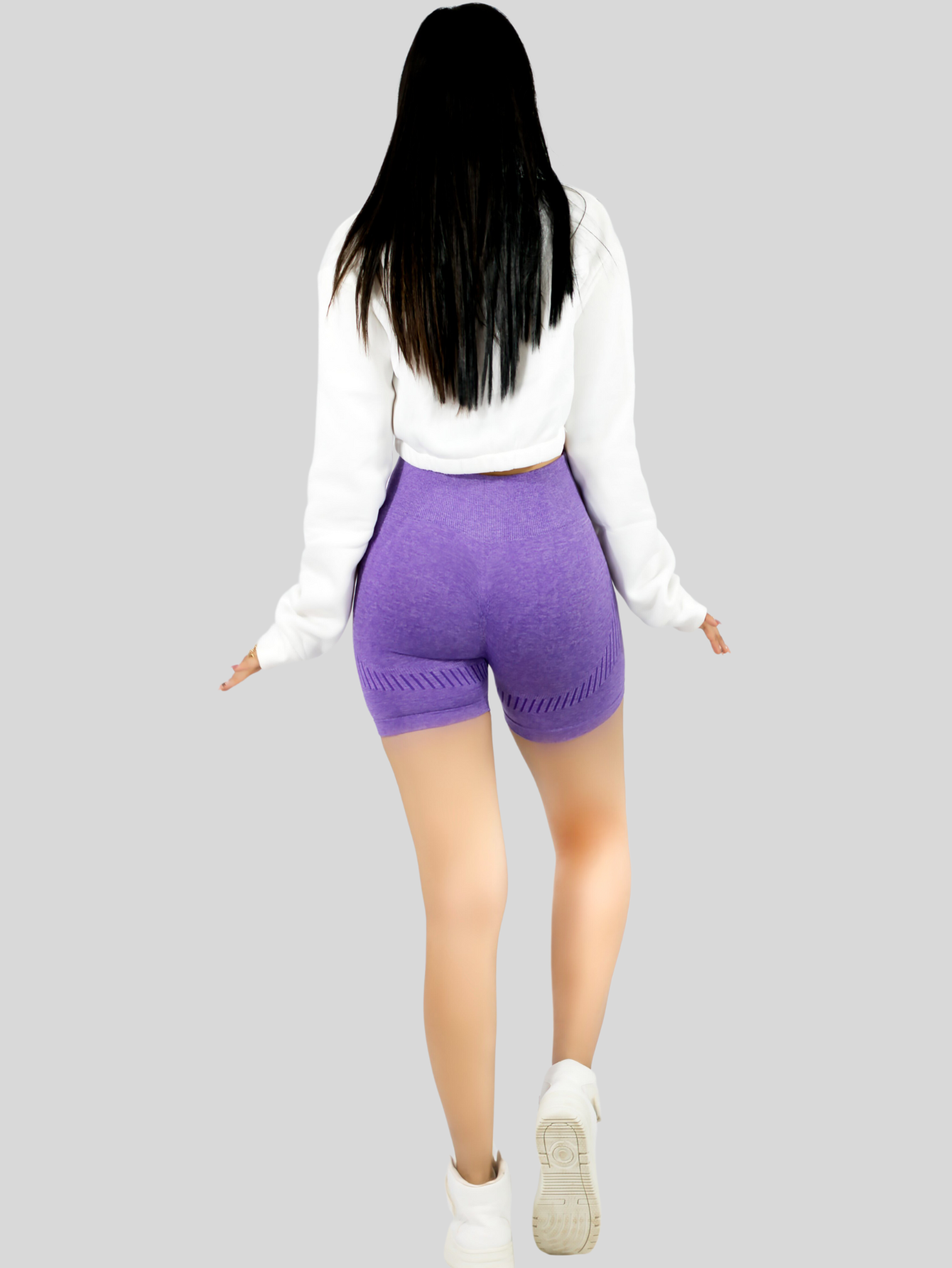 Foto 7 pulgar | Set De Tres Biker Short Mujer Unitalla Stretch Sh-056-px3 Varios Colores Shore Dama Chores Gym Talle Alto