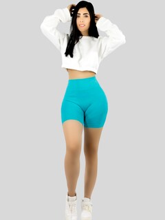 Foto 7 | Set De Tres Biker Short Mujer Unitalla Stretch Sh-056-px3 Varios Colores Shore Dama Chores Gym Talle Alto