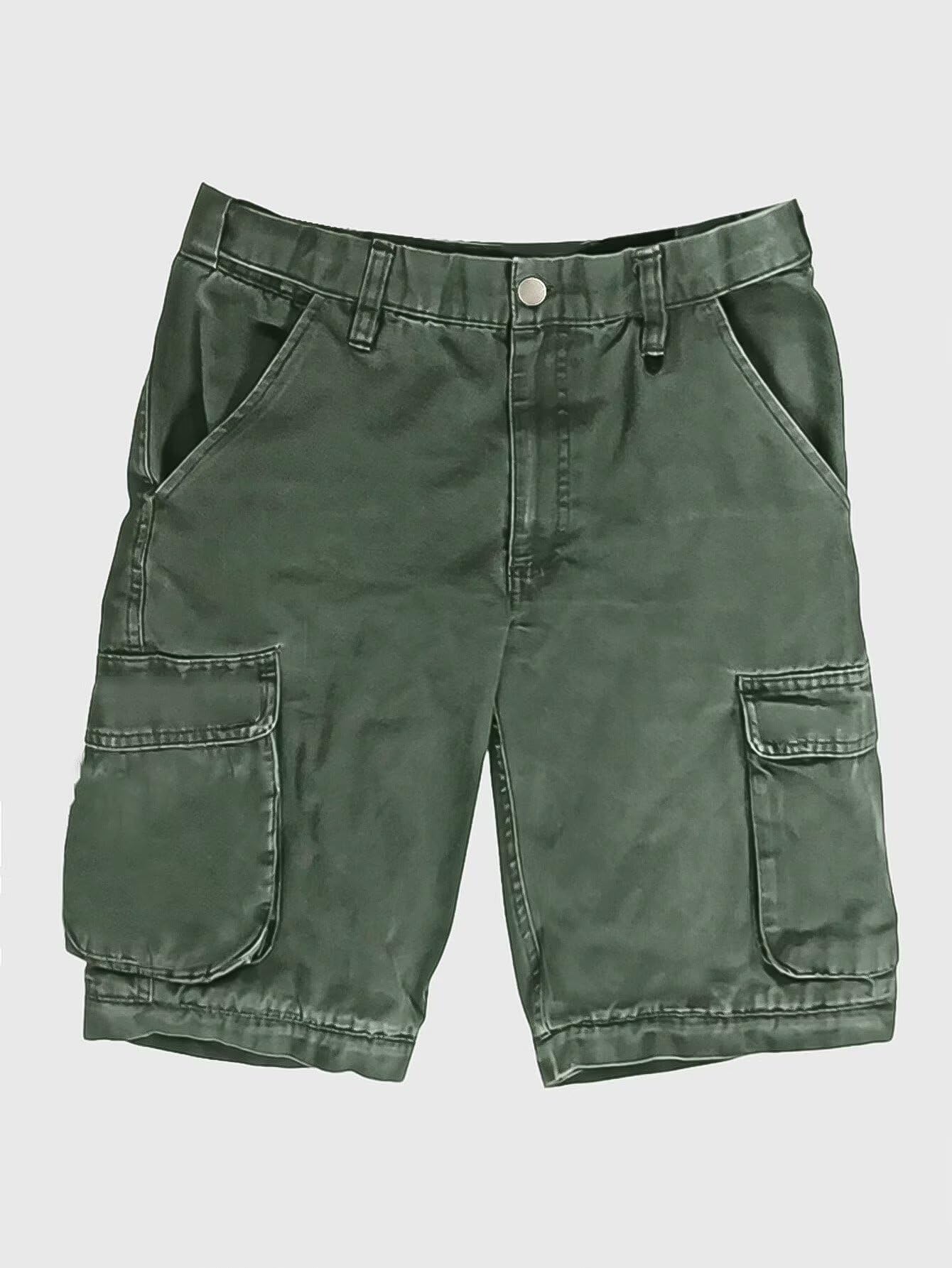 Foto 6 pulgar | Bermudas De Mezclilla Verde Flamingals Para Mujer  Talla M - Venta Internacional.