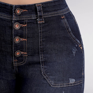 Foto 3 | Short Mujer Mezclilla Dama Colombiano Linea Premium Sea Brazil