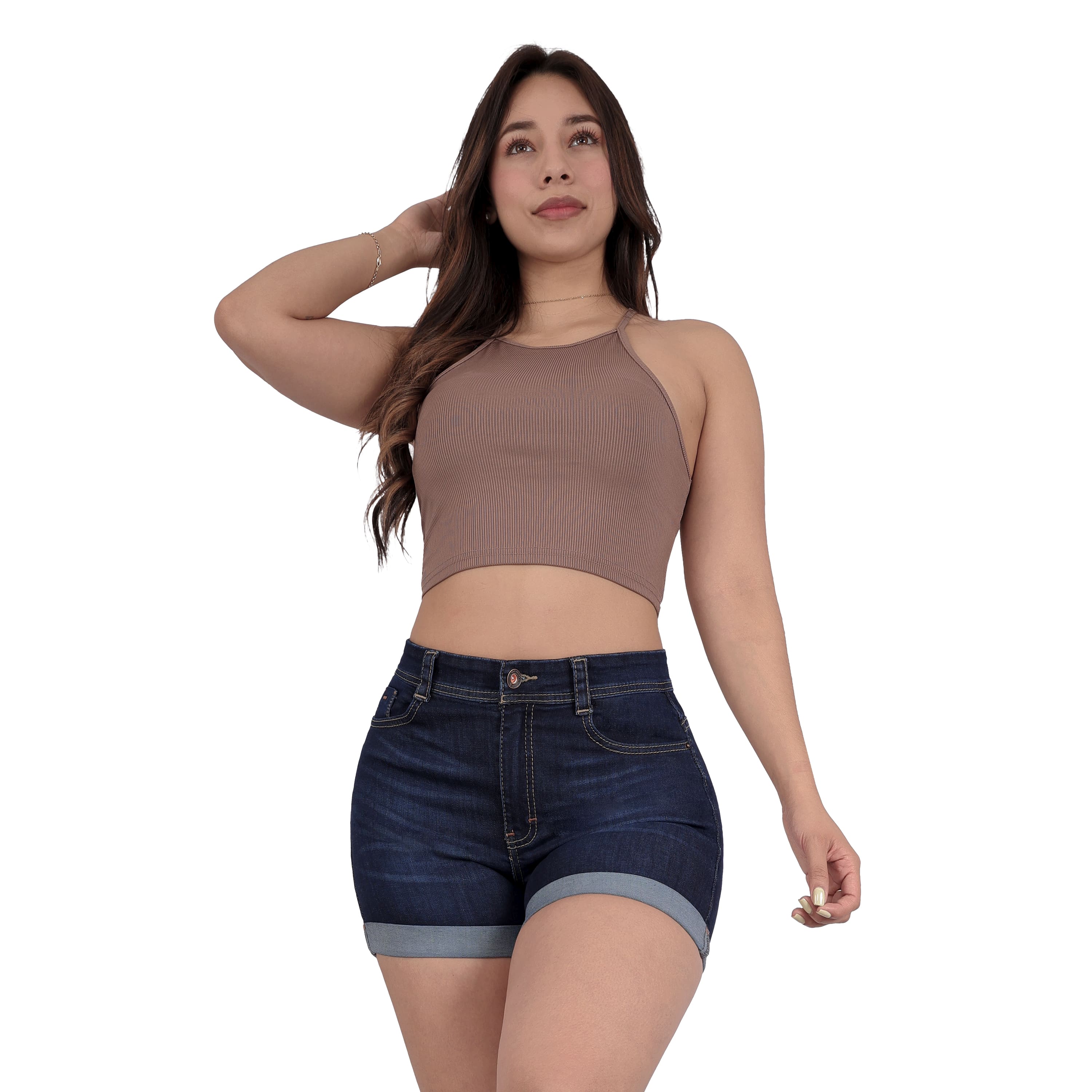 Foto 3 pulgar | Short Mujer Mezclilla Dama Colombiano Linea Premium Sea Brazil