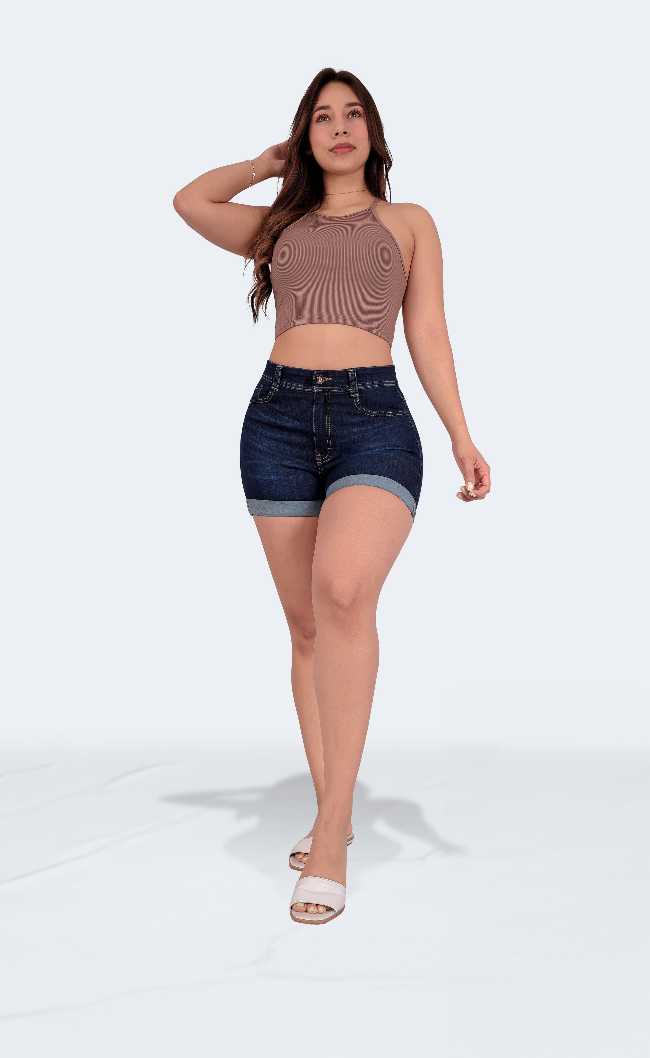 Foto 6 | Short Mujer Mezclilla Dama Colombiano Linea Premium Sea Brazil