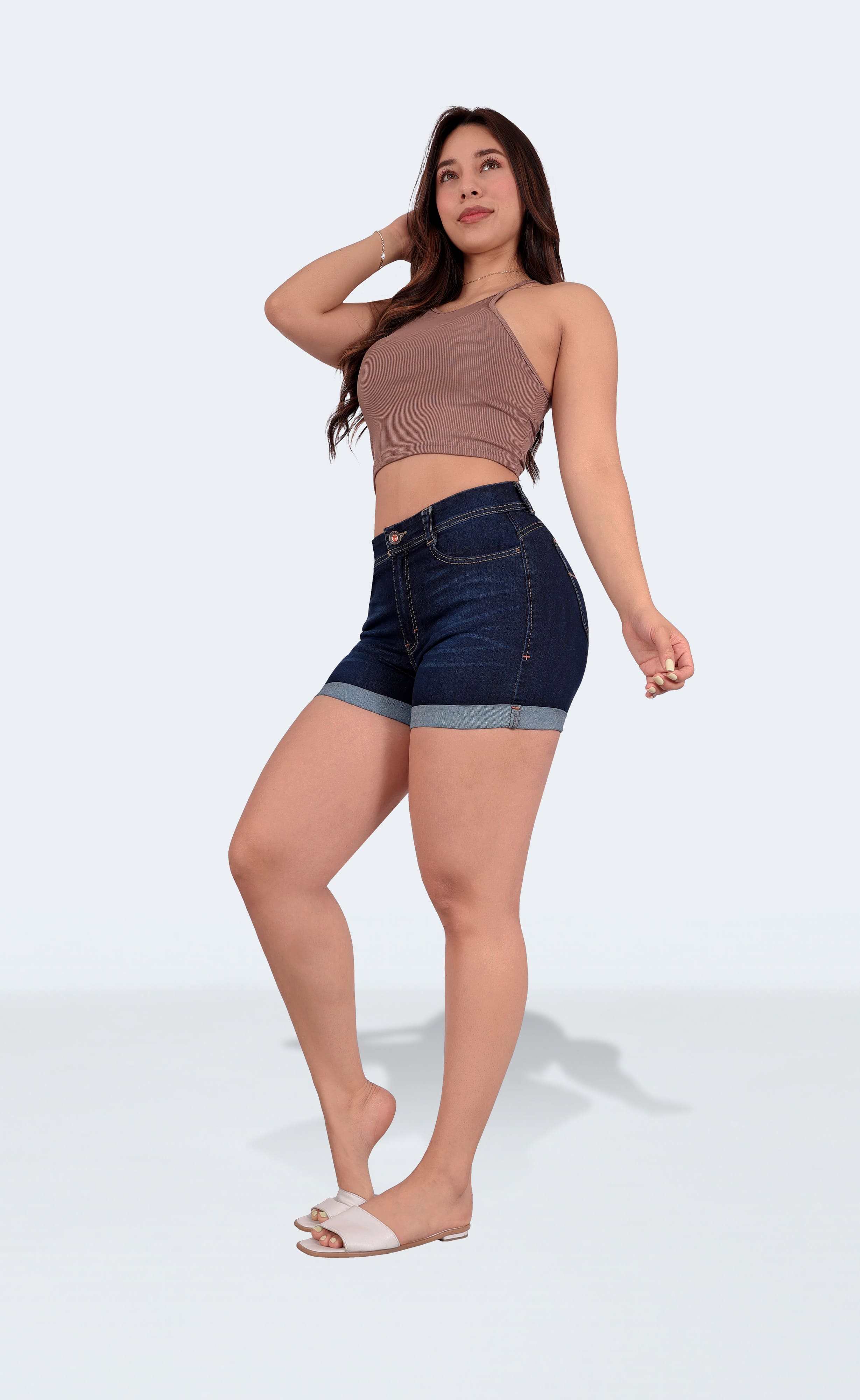 Foto 8 pulgar | Short Mujer Mezclilla Dama Colombiano Linea Premium Sea Brazil