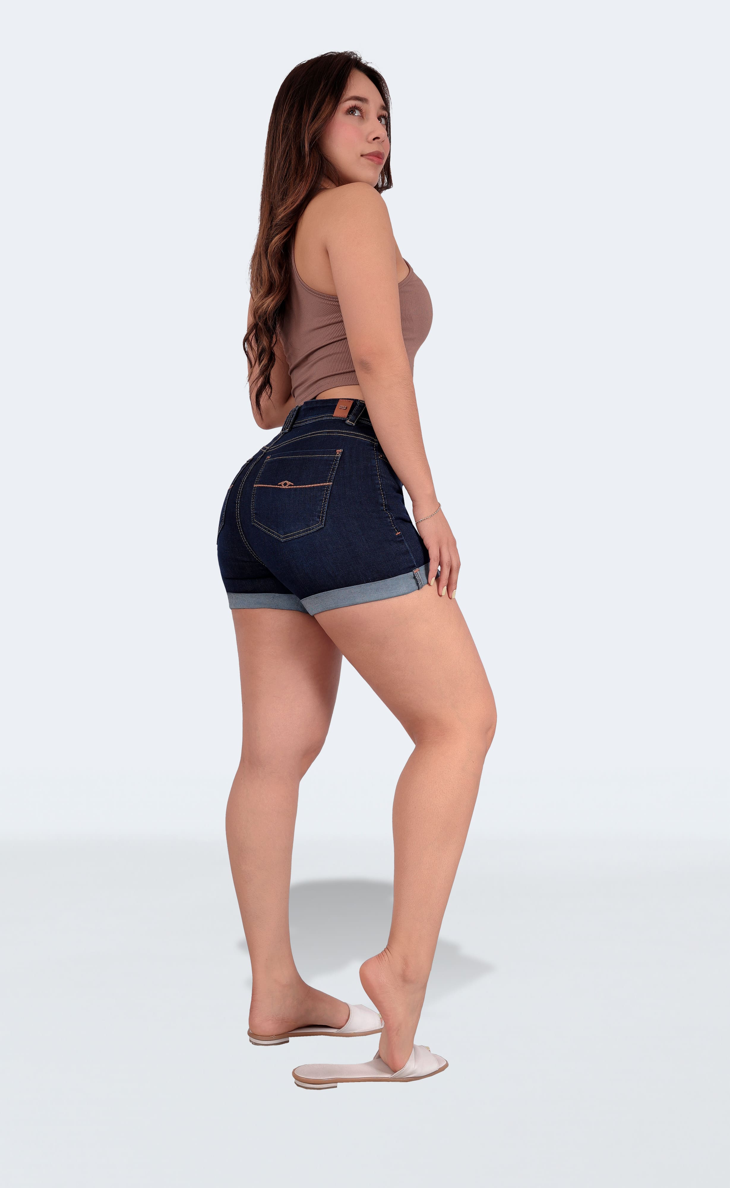 Foto 8 | Short Mujer Mezclilla Dama Colombiano Linea Premium Sea Brazil