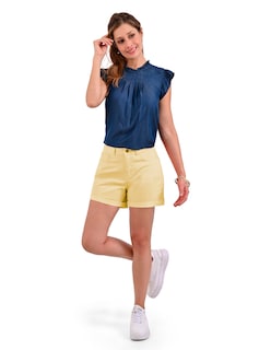 Foto 5 | Short Supply Company Slim Fit De Gabardina Beige