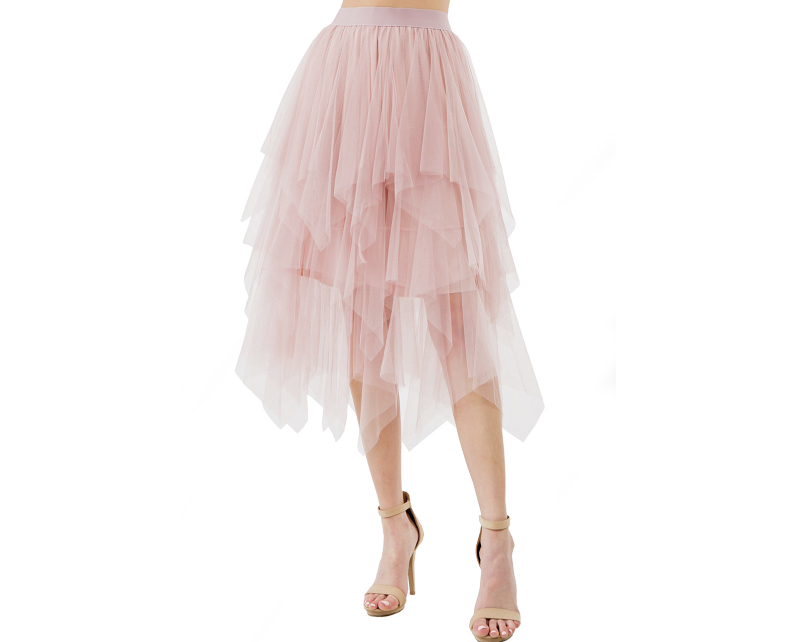 Falda Tul Picos Amad color Rosa