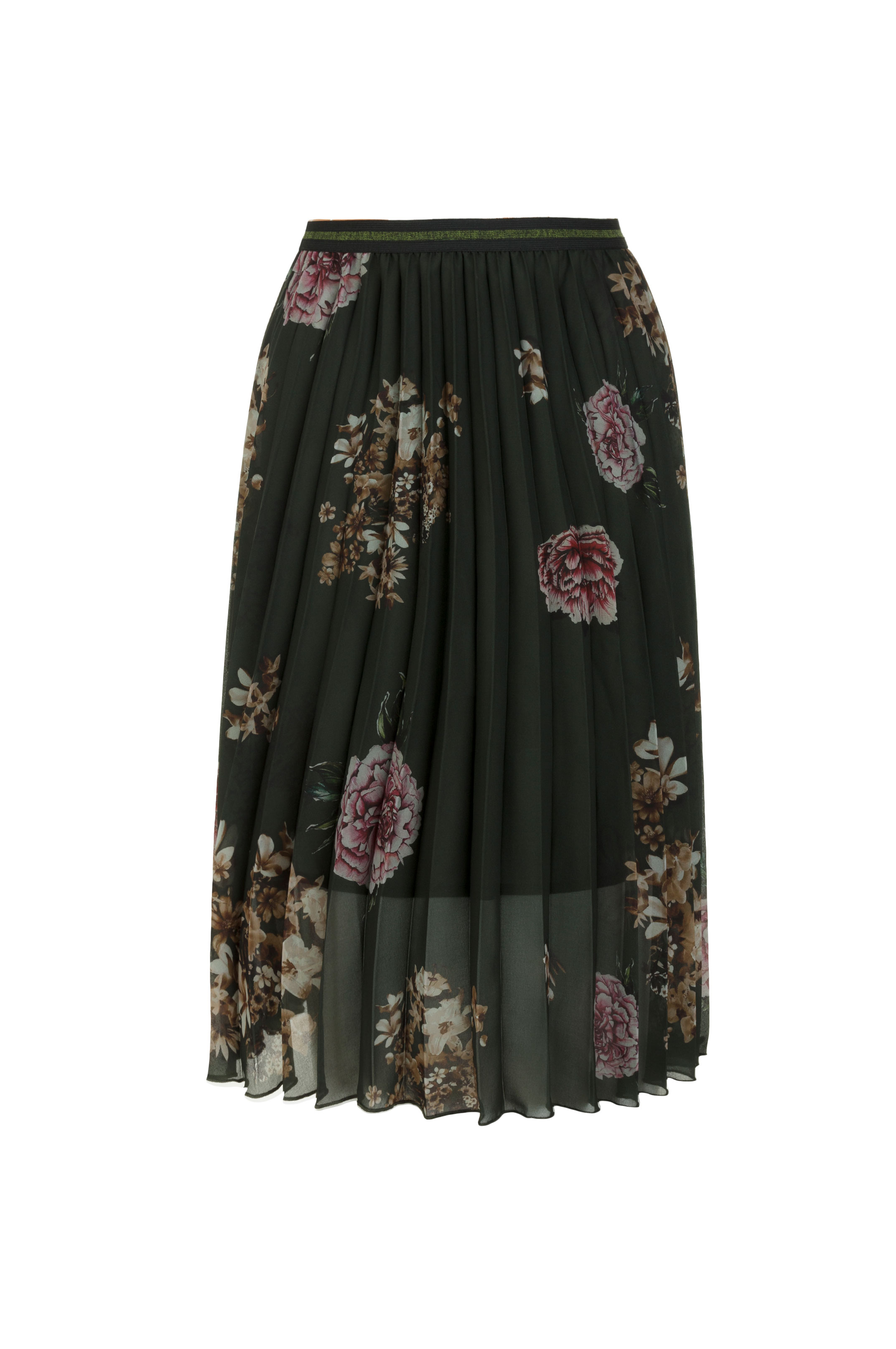 Foto 1 | Falda ''lisa'' Desigual color Verde