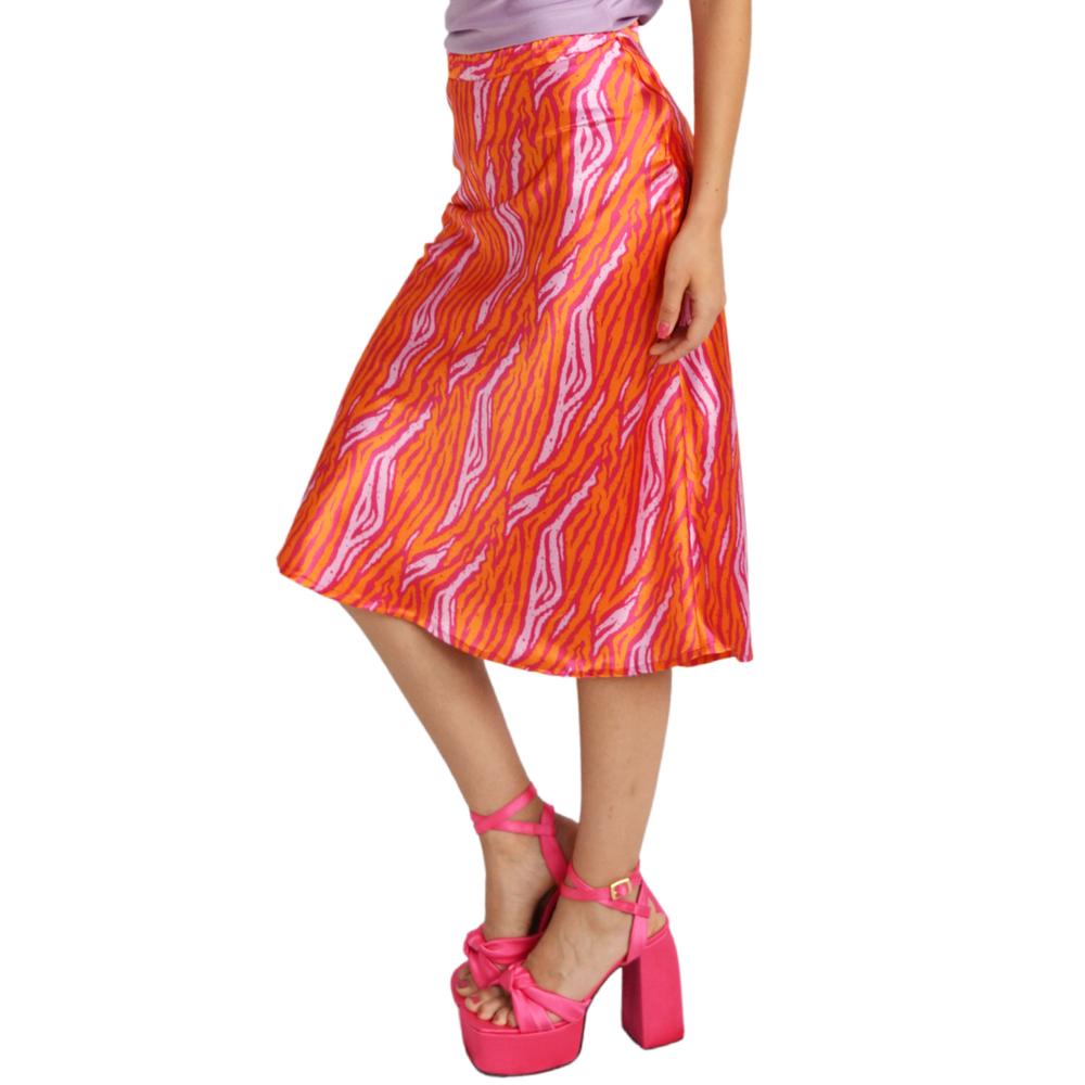 Foto 2 | Falda Midi Roman Fashion Juvenil 4902 color Rosa
