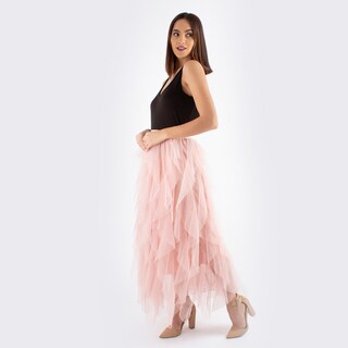 Foto 3 | Maxi Falda AMAD Rosa Tul de Olanes