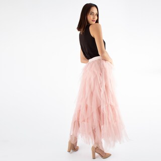 Foto 4 | Maxi Falda AMAD Rosa Tul de Olanes