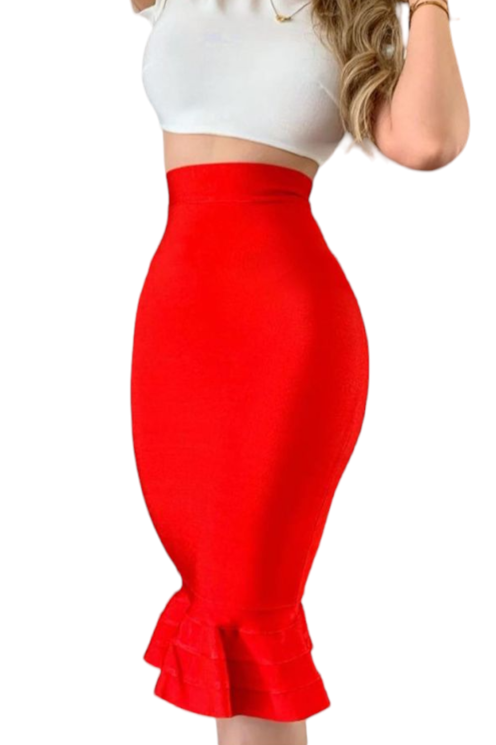 Falda NANDA Bandage Midi Olanes