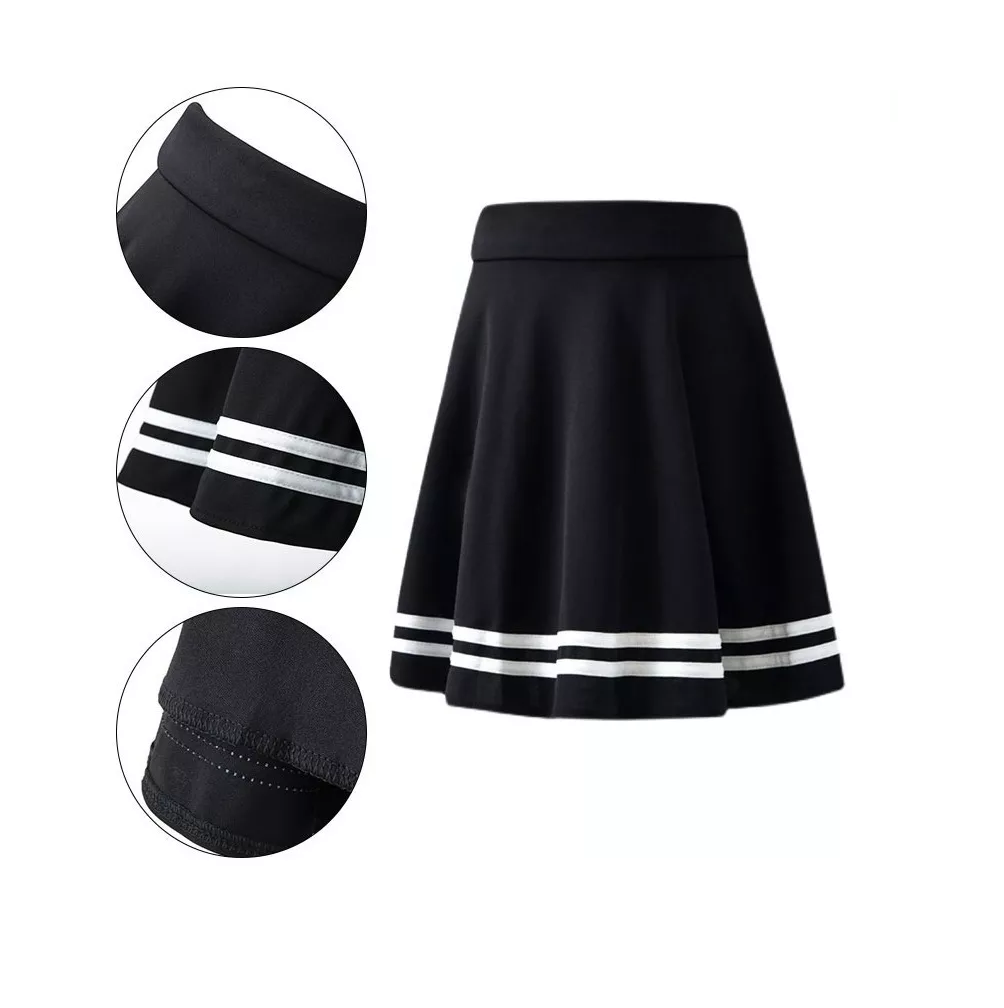 Foto 6 pulgar | Falda de Cintura Ajustable Belug color Negro