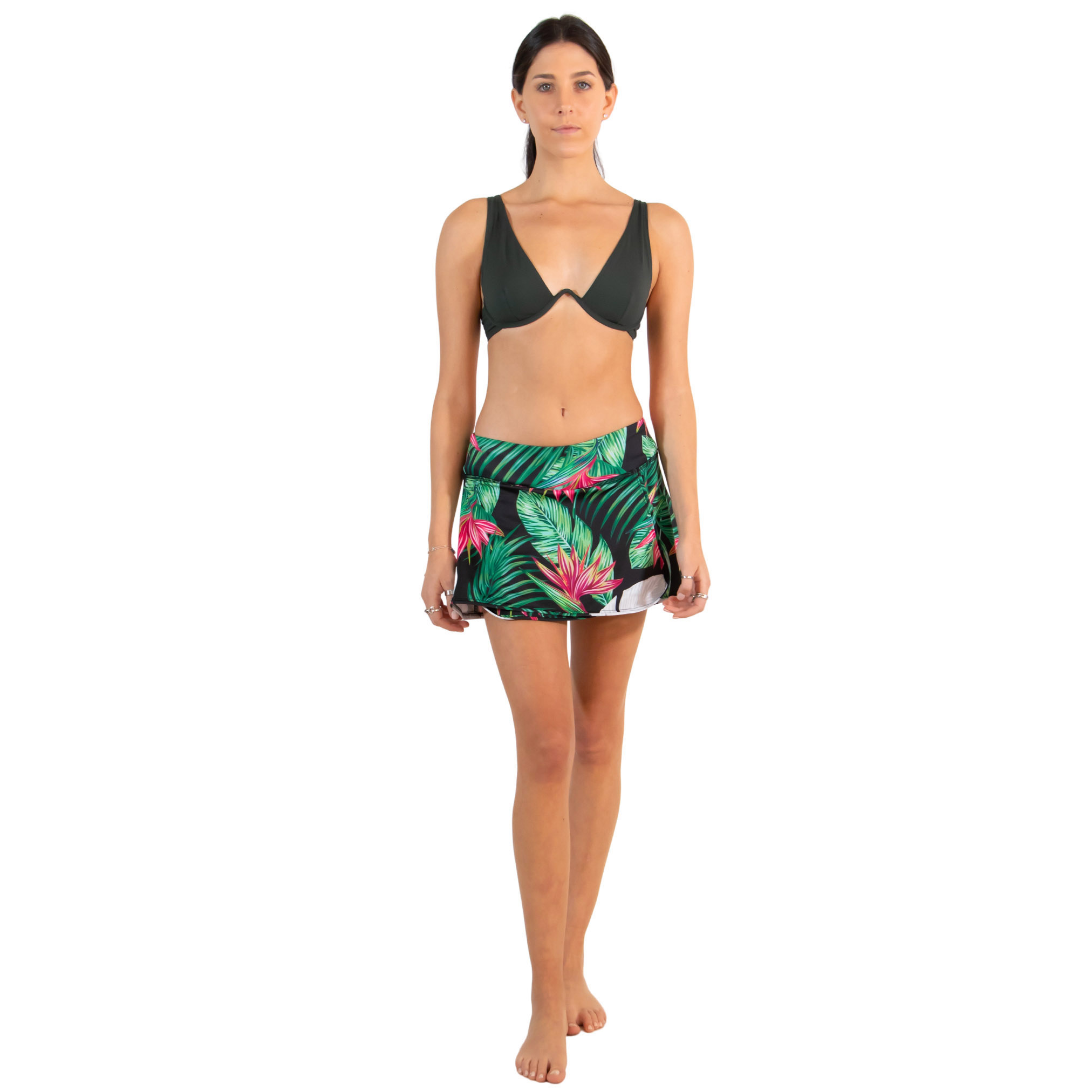 Foto 1 | Falda Too Good Playa Verde y Rosa para Mujer