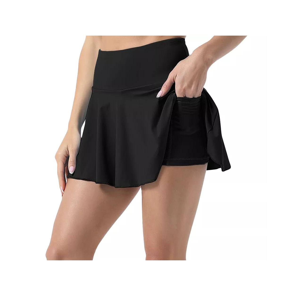 Foto 2 pulgar | Falda Deportiva de Yoga Eo Safe Imports Esi-7786 2 en 1 Negro