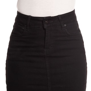 Foto 5 | Falda Larga de Mezclilla Stretch Pineda Jeans Negra para Mujer