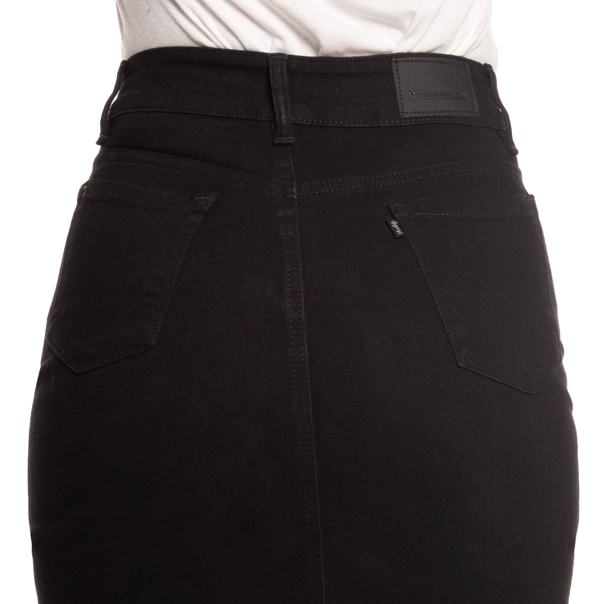 Foto 7 pulgar | Falda Larga de Mezclilla Stretch Pineda Jeans Negra para Mujer