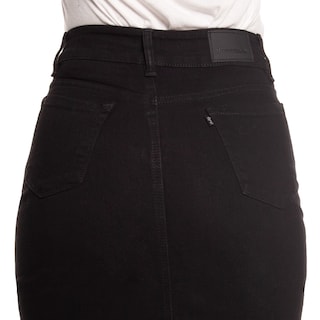 Foto 6 | Falda Larga de Mezclilla Stretch Pineda Jeans Negra para Mujer