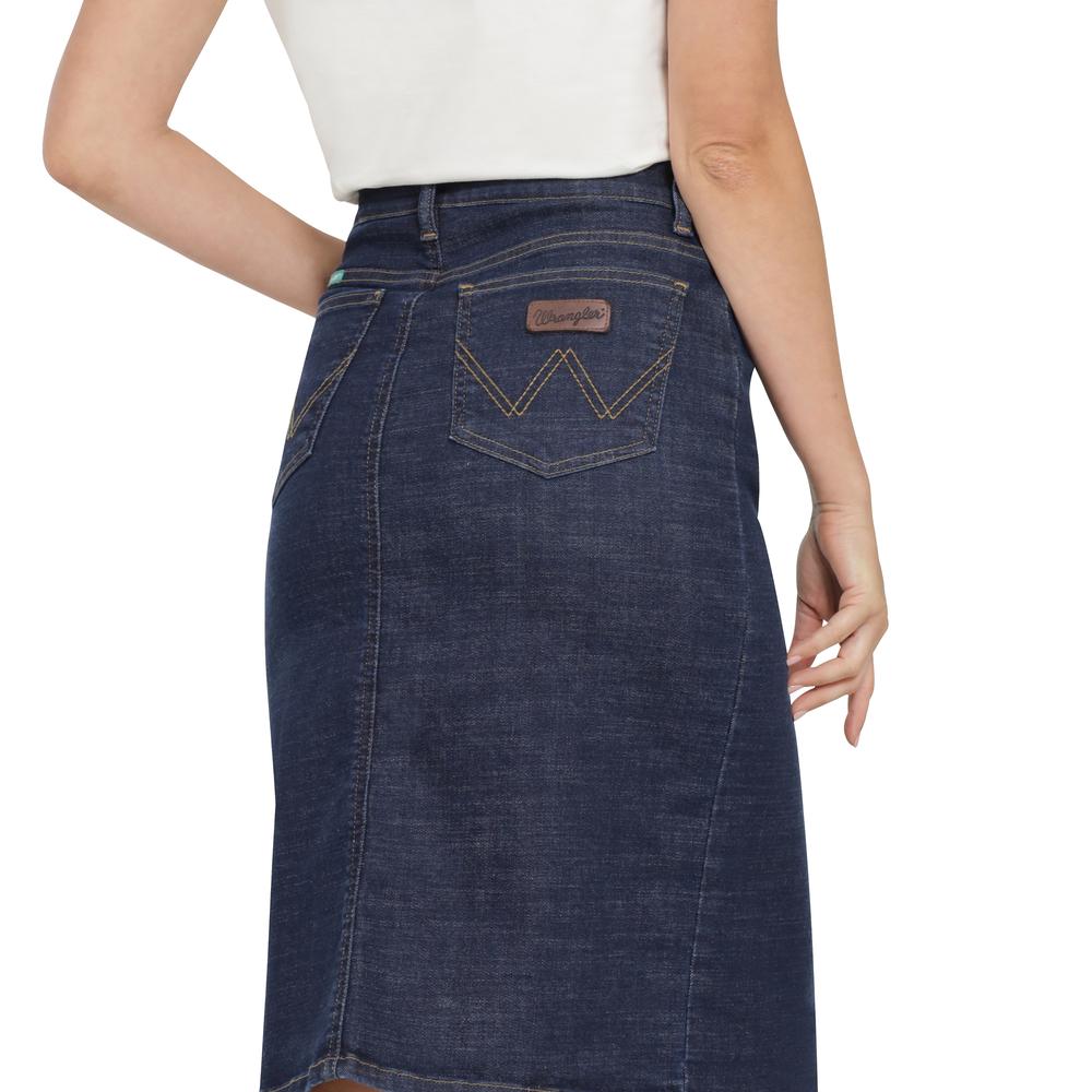 Foto 5 | Falda Wrangler Slim Fit 402 Azul para Mujer