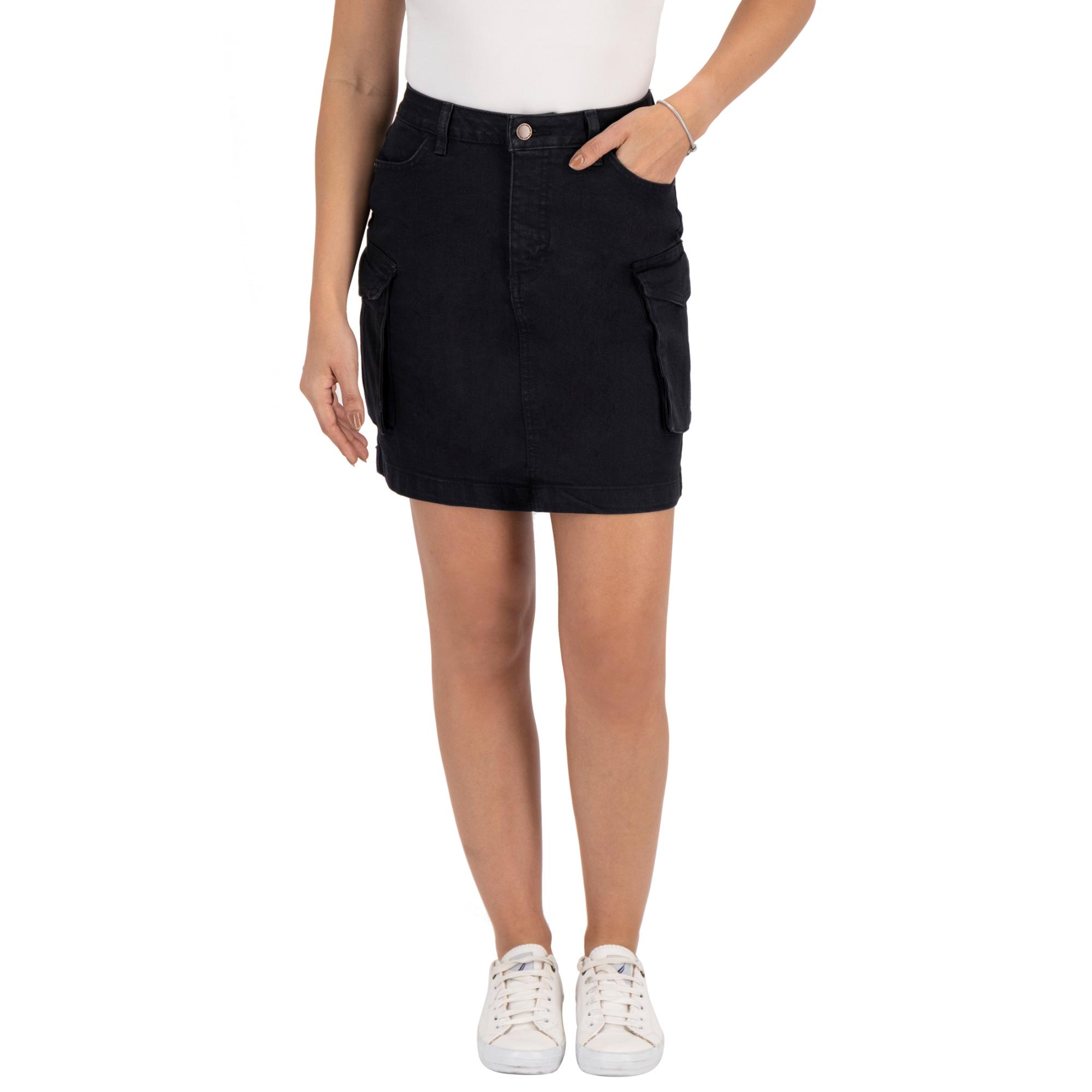Falda Cargo Britos 025017 Negra para  Mujer