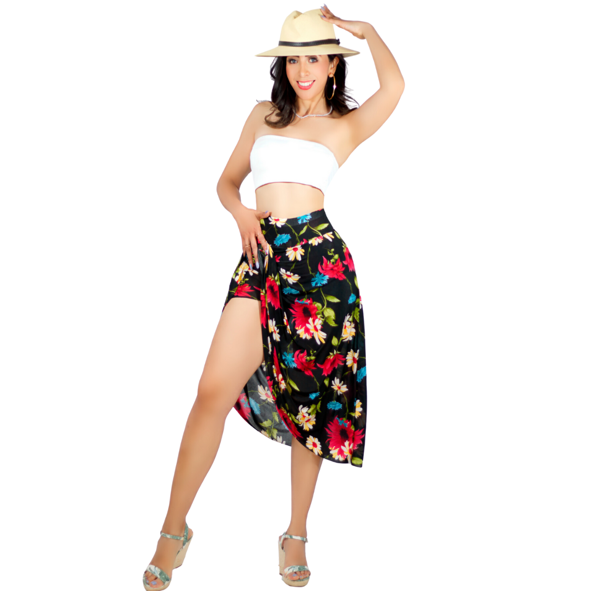Short Falda Fald-1001 con Estampados para Mujer