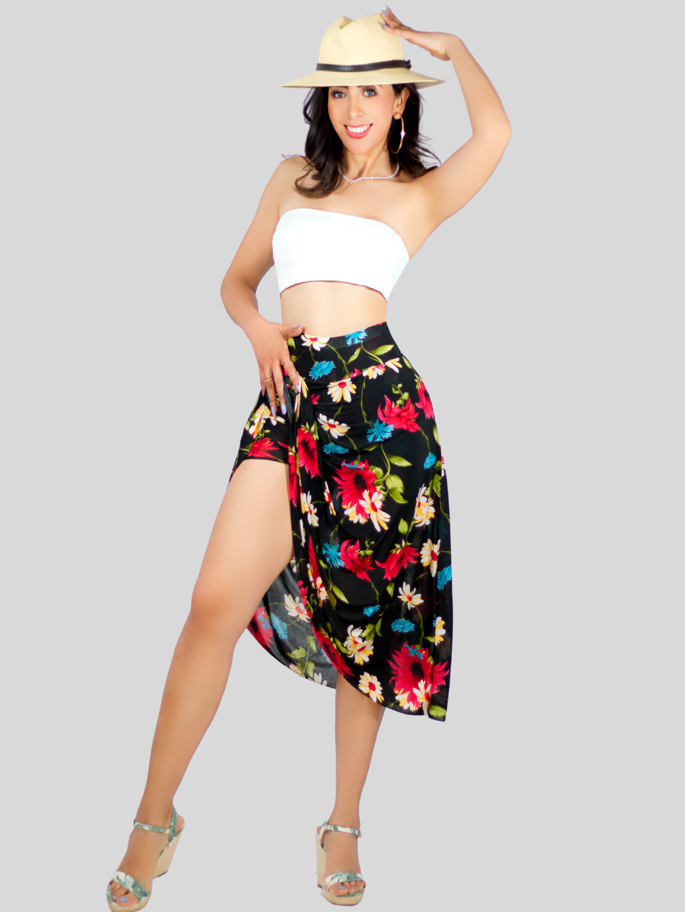 Foto 3 pulgar | Short Falda Fald-1001 con Estampados para Mujer