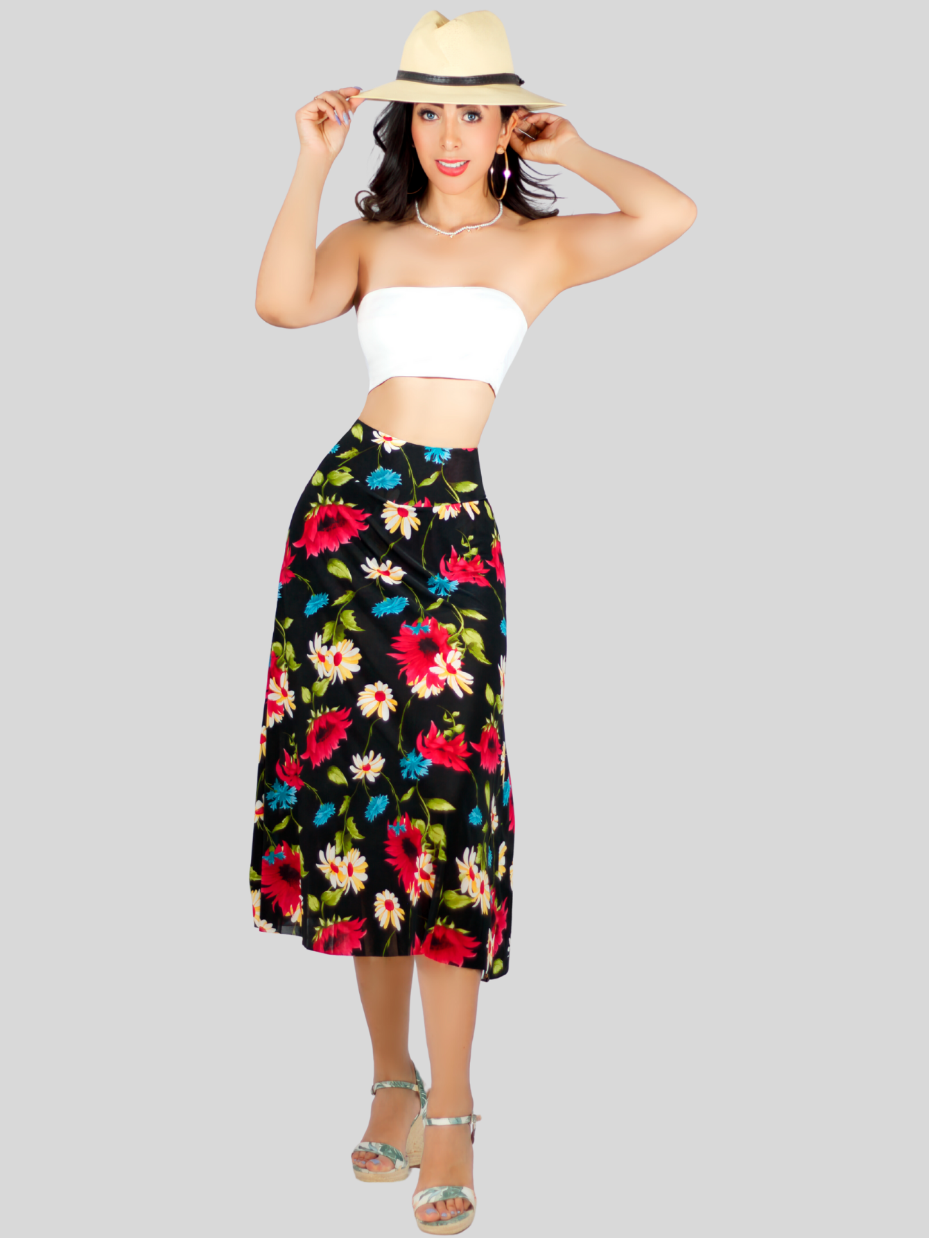 Foto 4 pulgar | Short Falda Fald-1001 con Estampados para Mujer