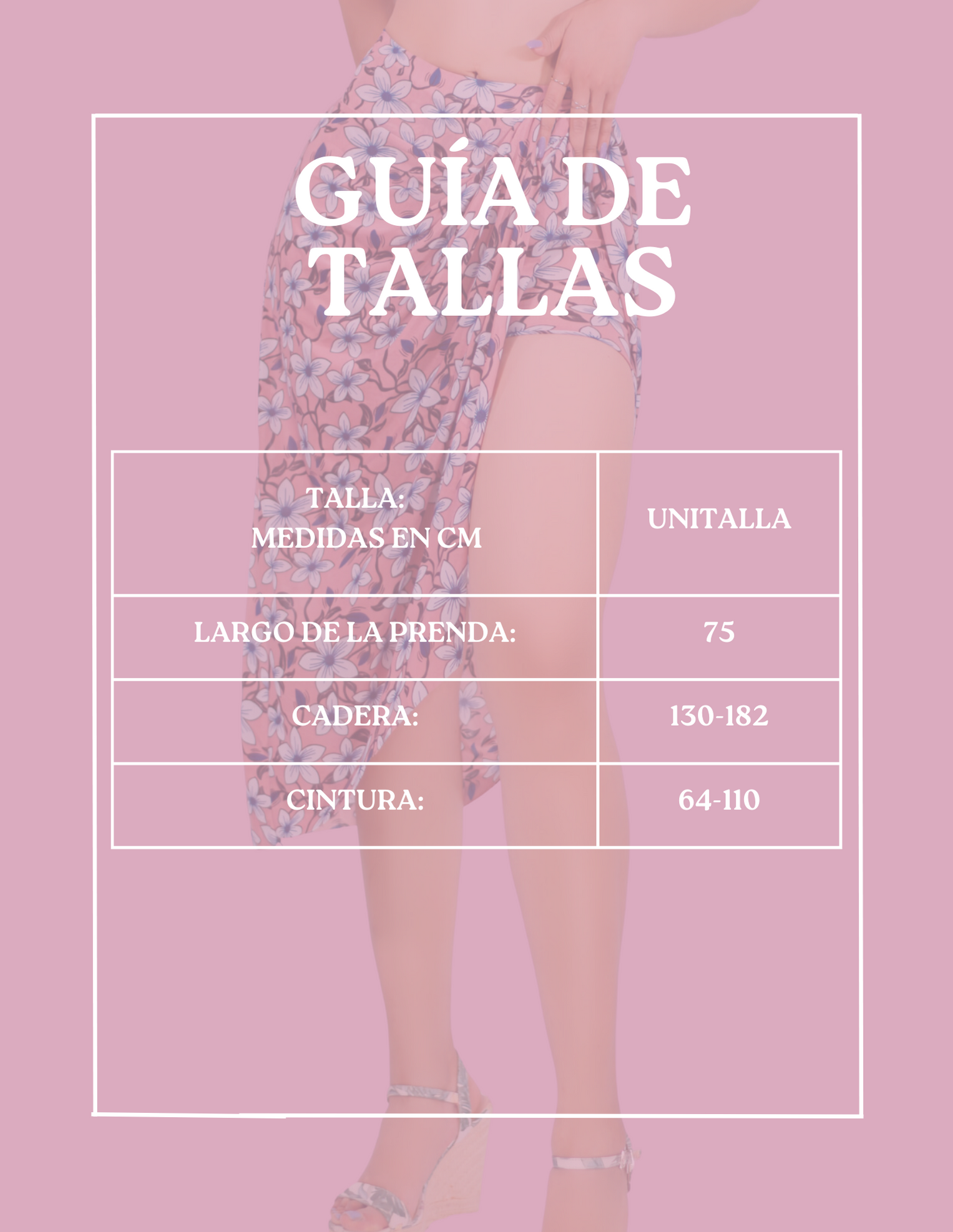 Foto 8 pulgar | Falda Short Fald-1001 Midi con Estampados para Mujer
