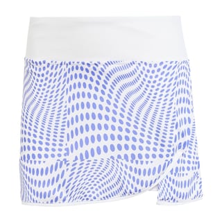 Foto 1 | Falda De Tenis Club Estampada Adidas Blanco Mujer