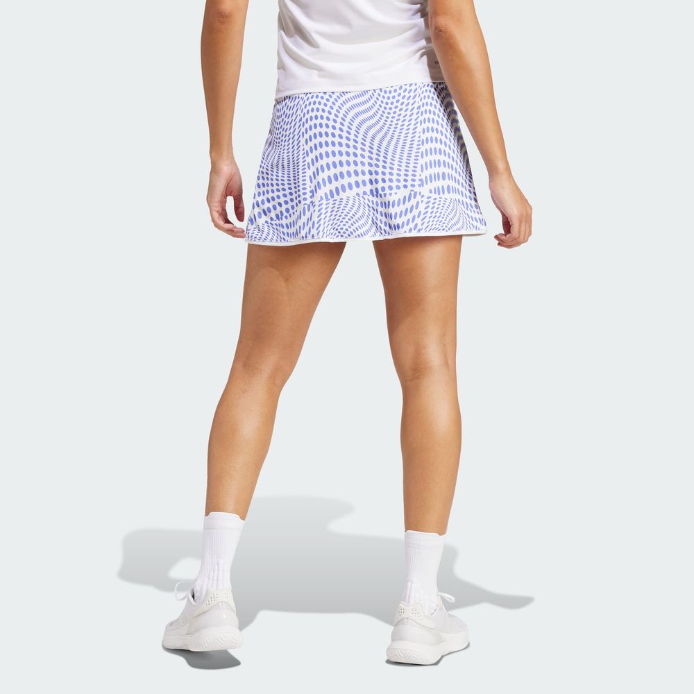 Foto 6 pulgar | Falda De Tenis Club Estampada Adidas Blanco Mujer