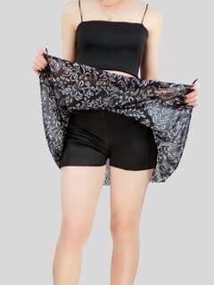 Foto 4 | Falda Short De Mujer Casual Fald-1004 De Estampado Floral
