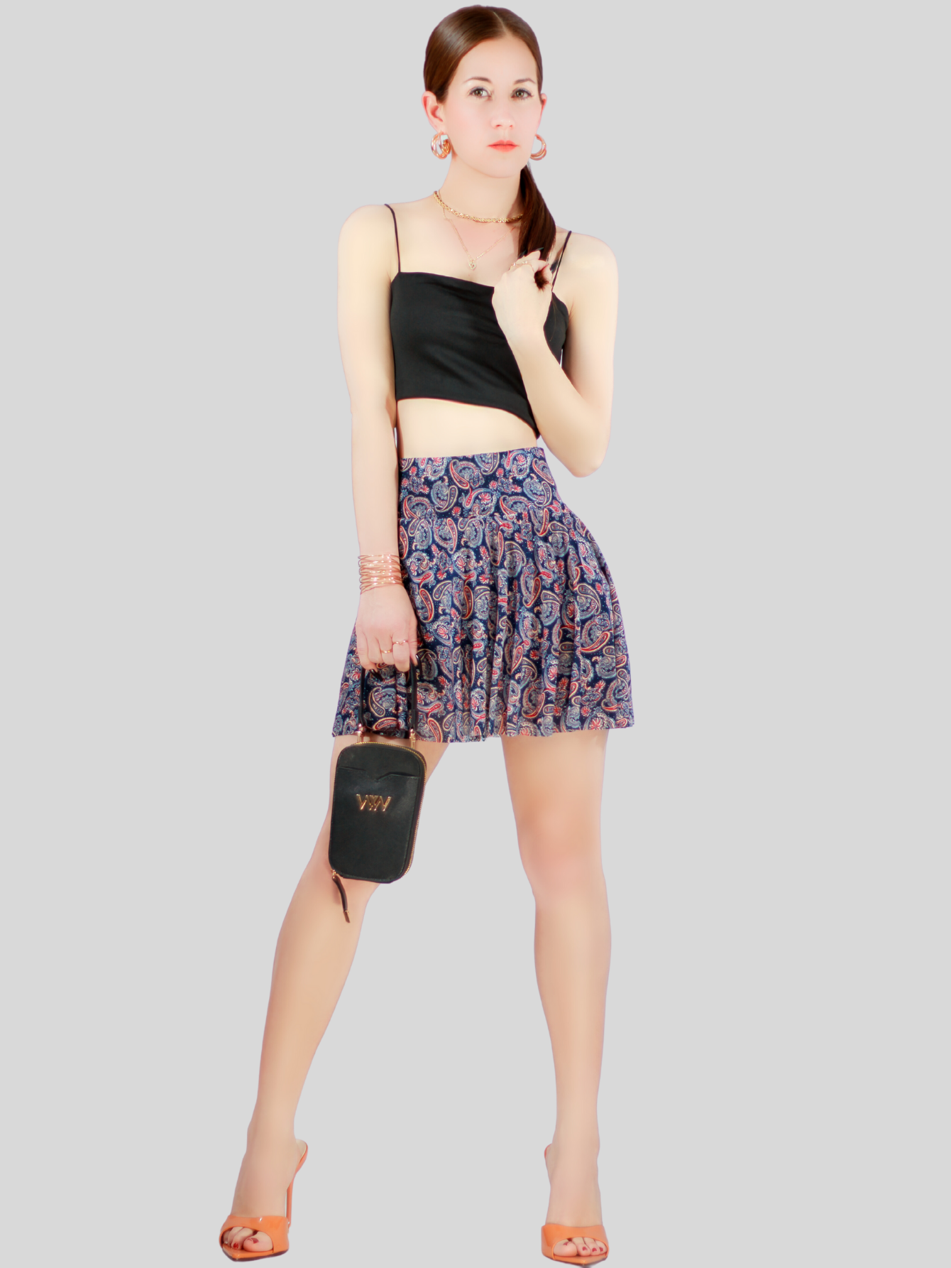 Foto 3 pulgar | Falda Short De Mujer Casual Fald-1004 De Estampado Floral
