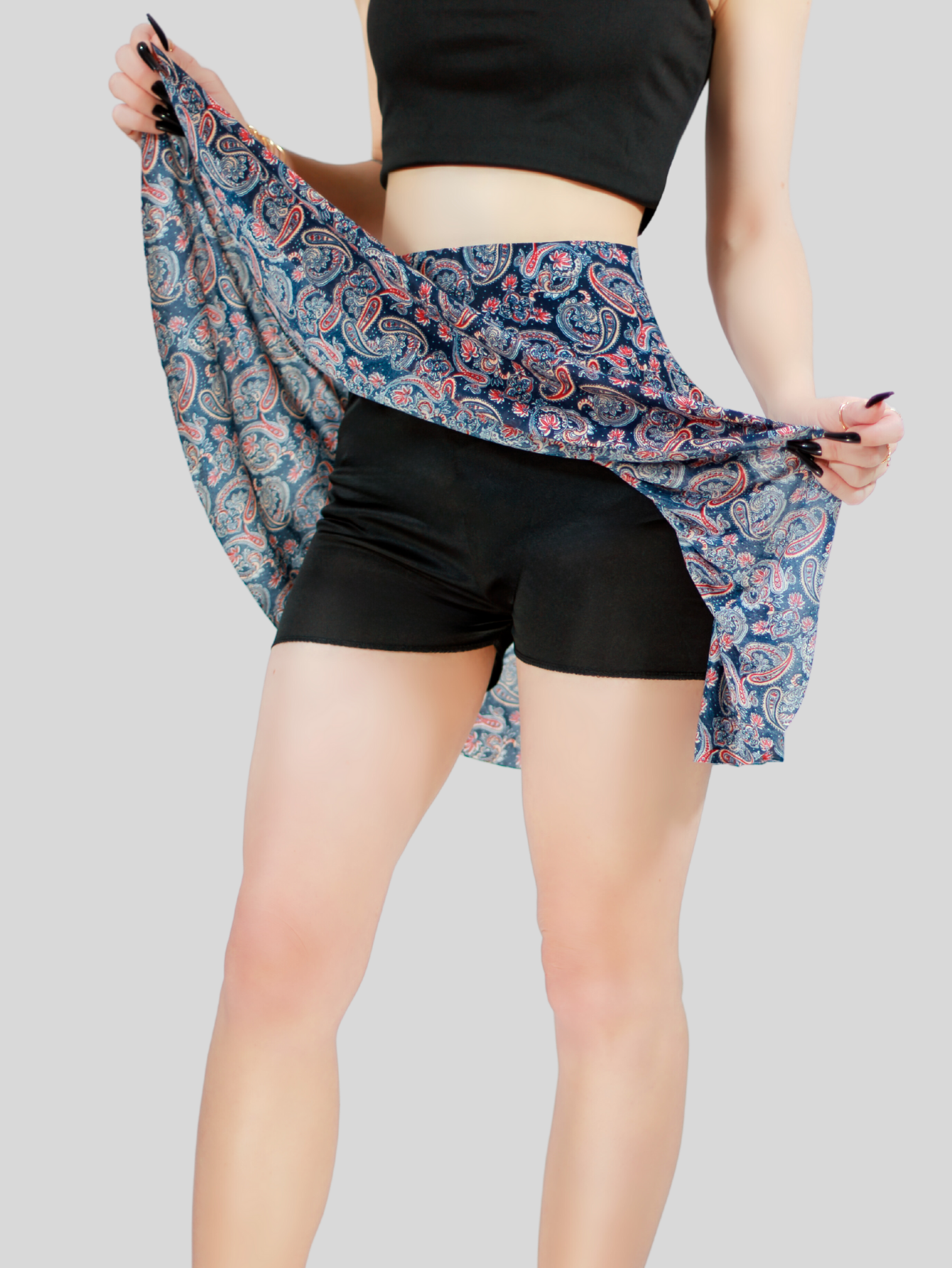 Foto 5 pulgar | Falda Short De Mujer Casual Fald-1004 De Estampado Floral