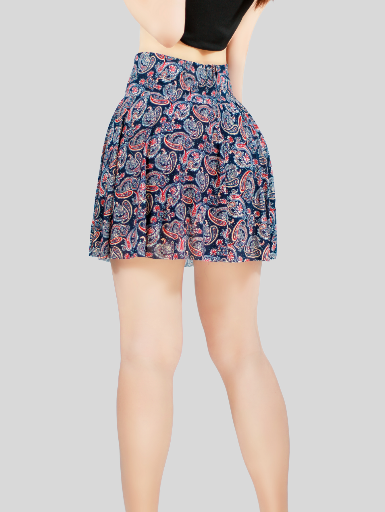 Foto 7 | Falda Short De Mujer Casual Fald-1004 De Estampado Floral