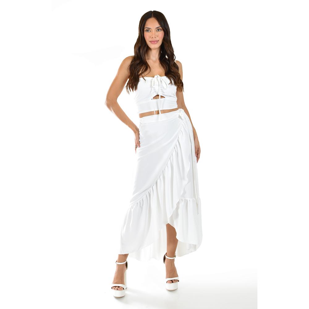 Foto 1 | Set Asimetrico 2 Piezas Roman Fashion /juvenil, 9304 (blanco) Blanco