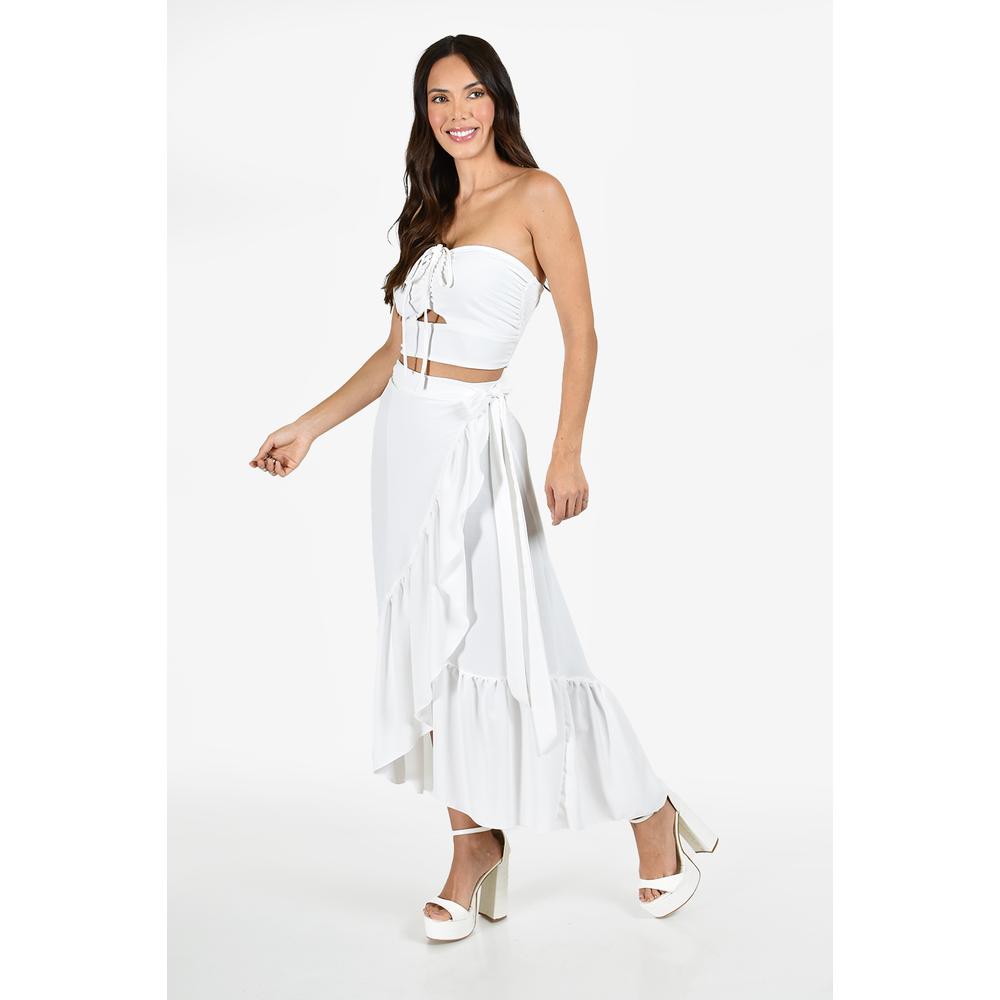 Foto 2 | Set Asimetrico 2 Piezas Roman Fashion /juvenil, 9304 (blanco) Blanco