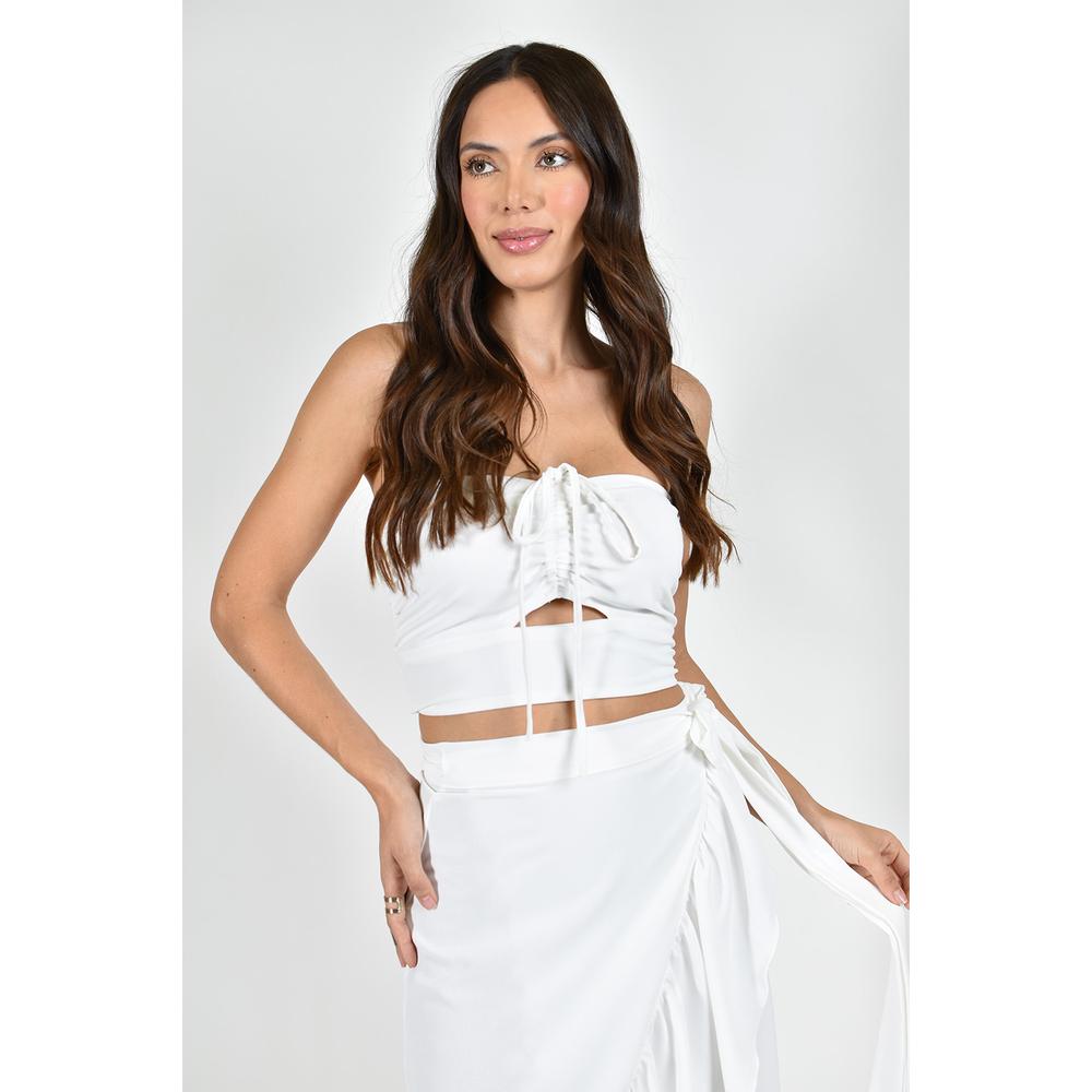 Foto 5 | Set Asimetrico 2 Piezas Roman Fashion /juvenil, 9304 (blanco) Blanco
