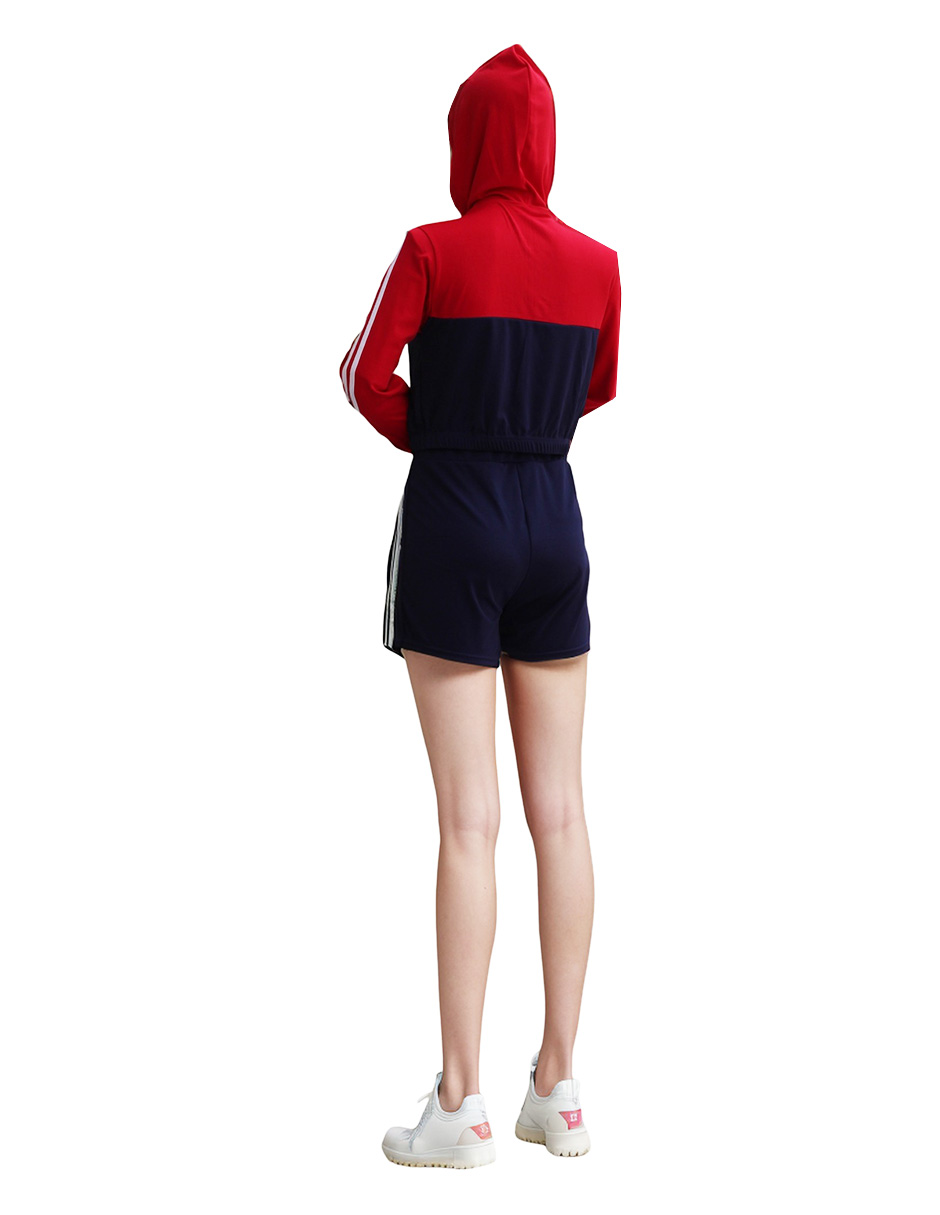 Foto 4 pulgar | Conjunto de Falda Short y Chamarra Bomy Rojo