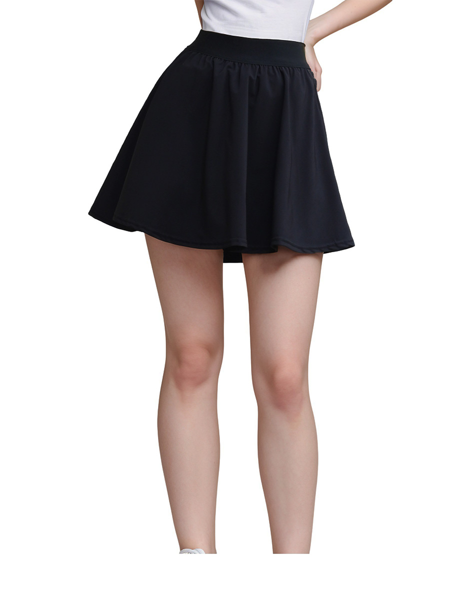 Falda Mini Bomy Circular con Short Color Negro